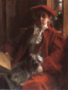 Anders Zorn Emma Zorn and Mouche the Dog Spain oil painting artist